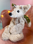XL GARGOYLE FOX - Handmade Luxury Weighted Plush Fluffy Fox Doll