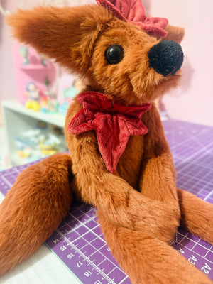 MAPLE FOX - Handmade Luxury Weighted Fox Doll