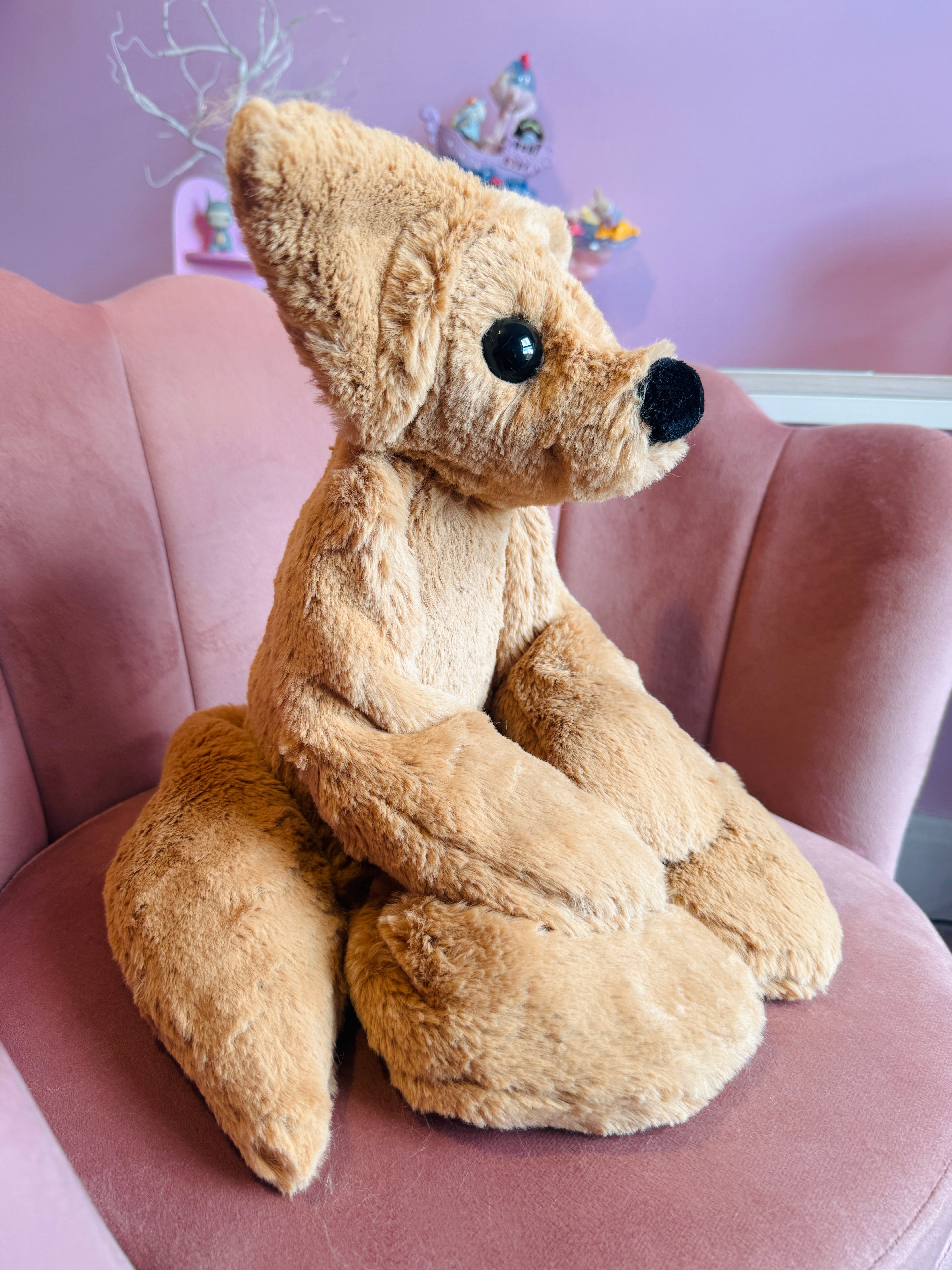 XL FUDGE FOX - Handmade Luxury Weighted Fox Doll