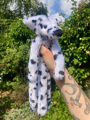 ‘PONGO’ SPOTTY FOX (A) - Handmade Luxury Weighted Plush Fluffy Fox Doll