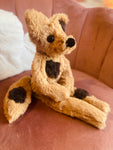 CHOC CHIP COOKIE FOX (B) - Handmade Luxury Weighted Fox Doll
