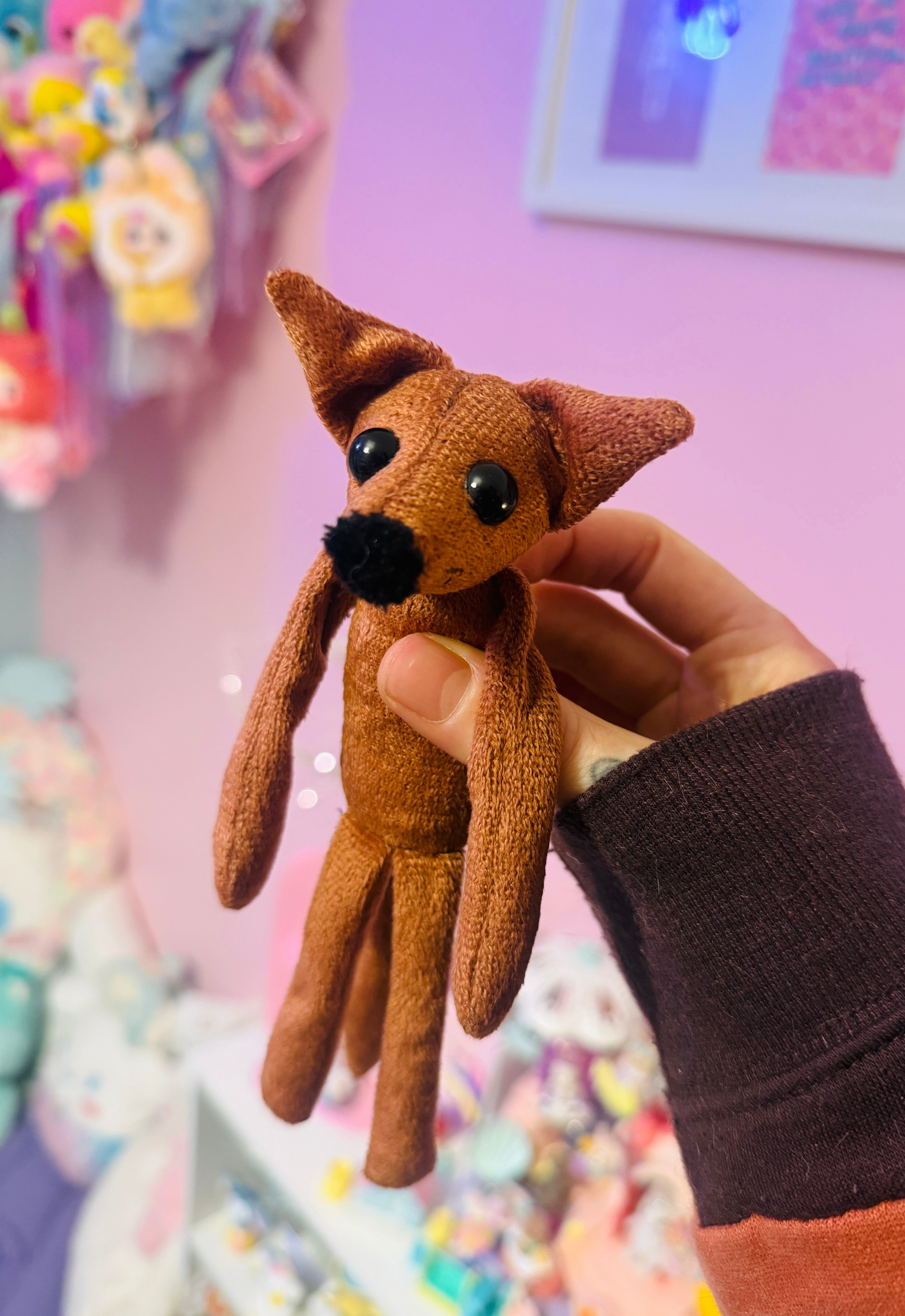 TINY MAPLE FOX (B) - Handmade Luxury Weighted Fox Doll