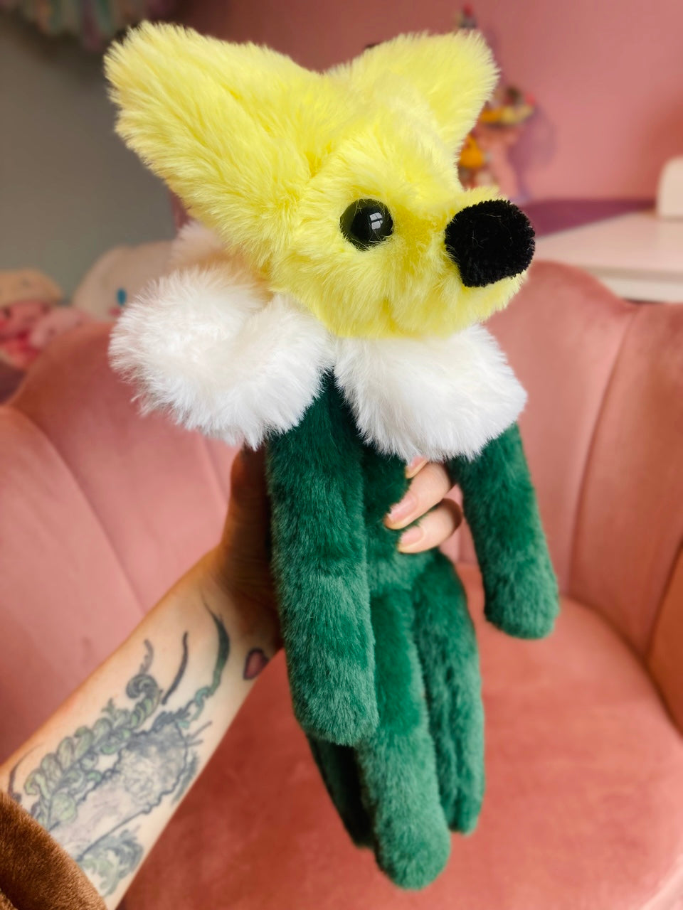DAISY FOX - Handmade Luxury Weighted Fox Doll