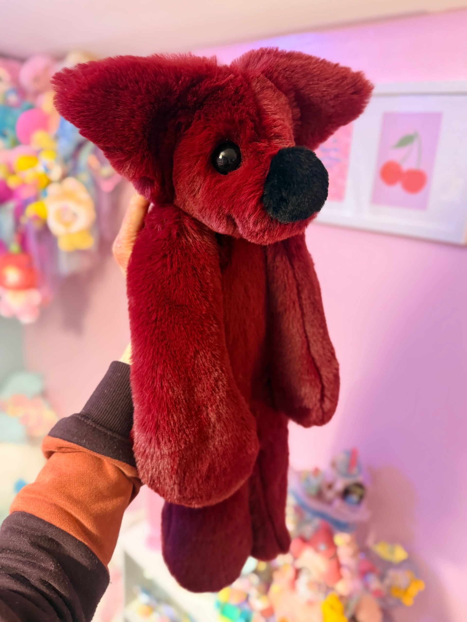 XL BERRY FOX - Handmade Luxury Weighted Fox Doll