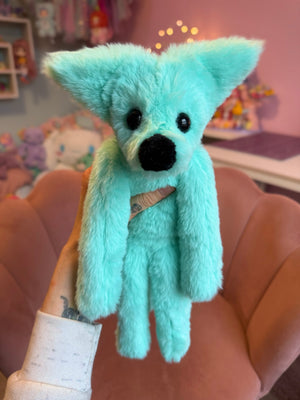 MINT FOX - Handmade Luxury Weighted Fox Doll