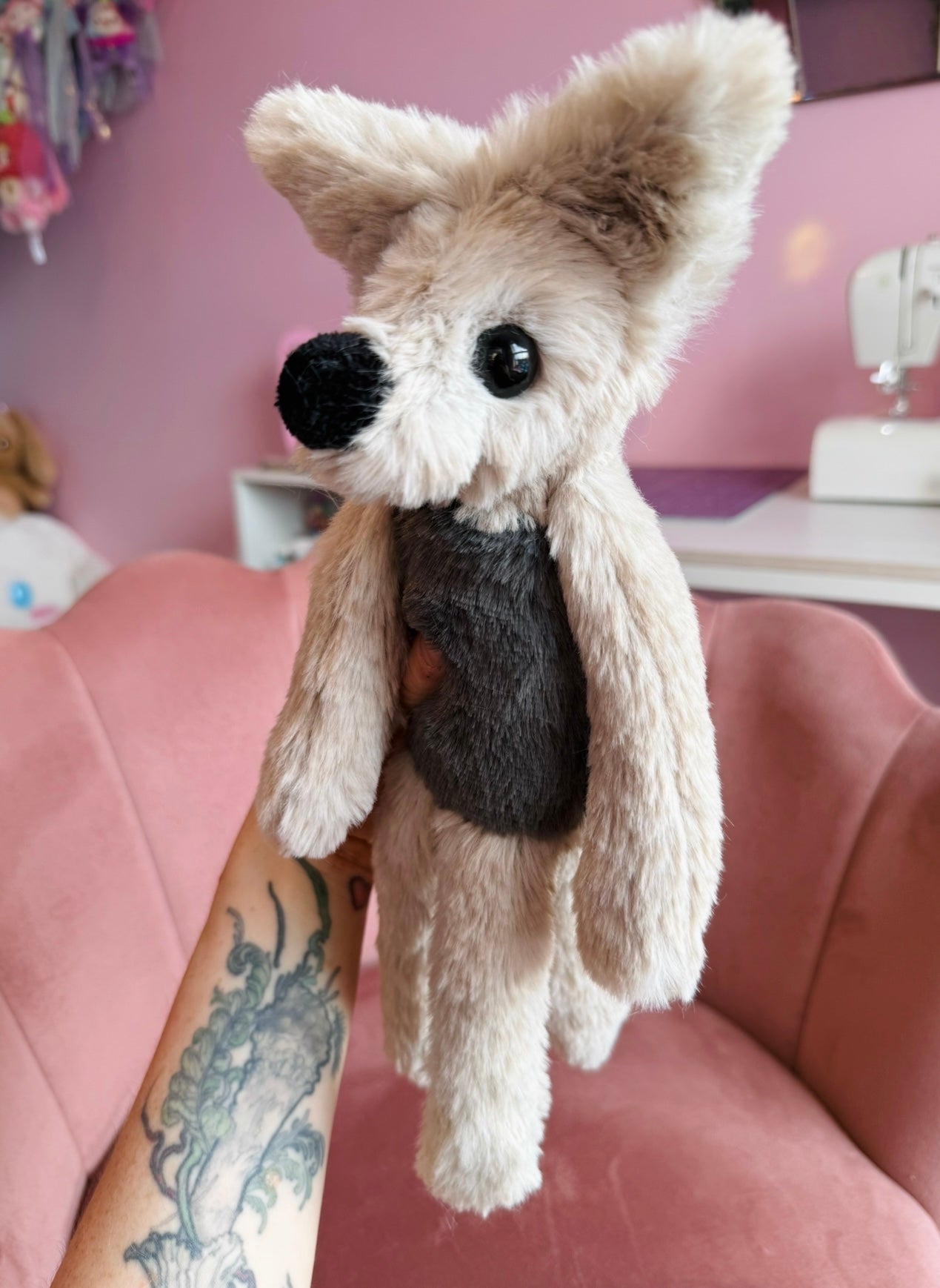 STORMY FOX - Handmade Luxury Weighted Plush Fluffy Fox Doll