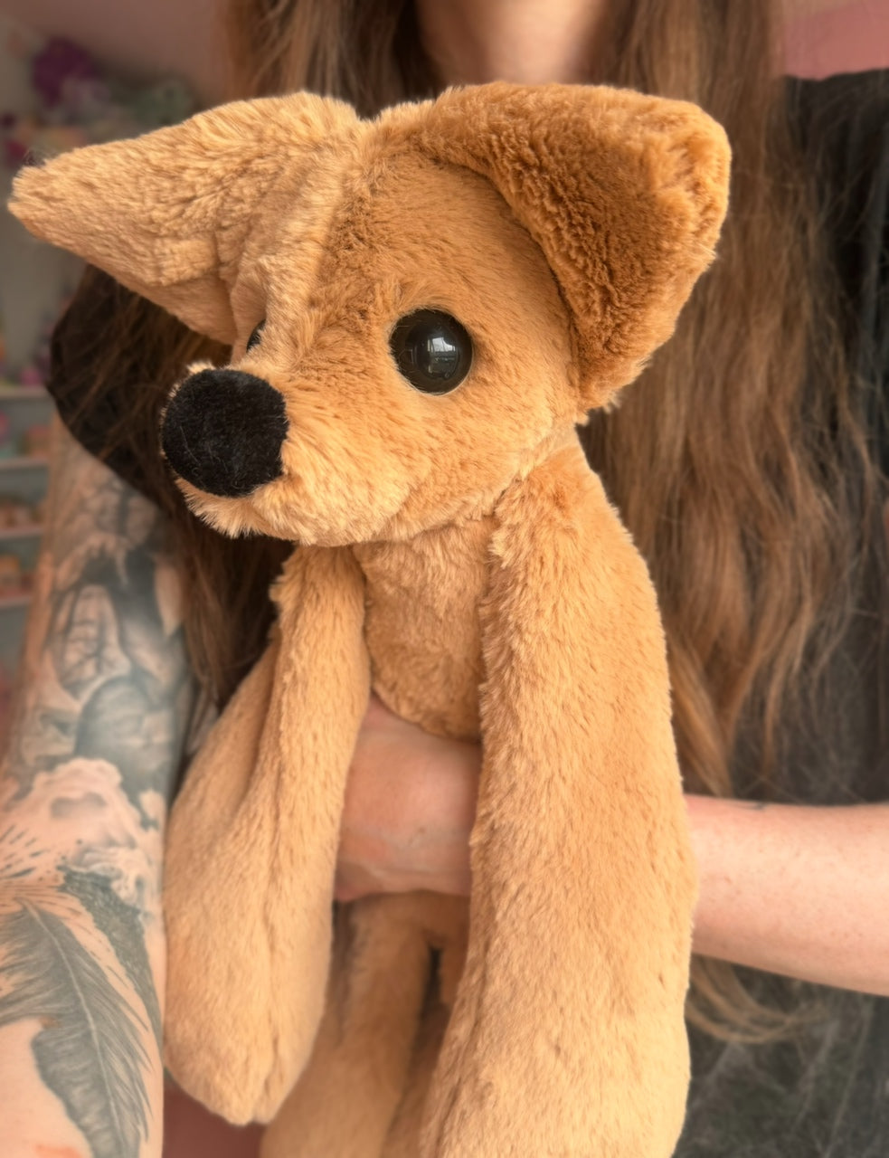 XL FUDGE FOX - Handmade Luxury Weighted Fox Doll