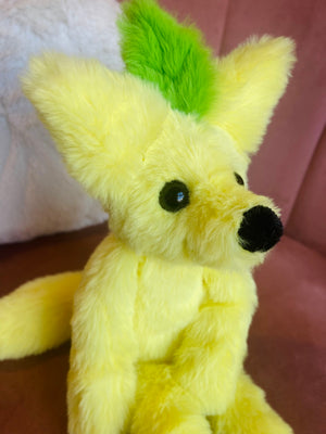 LEMON FOX - Handmade Luxury Weighted Fox Doll