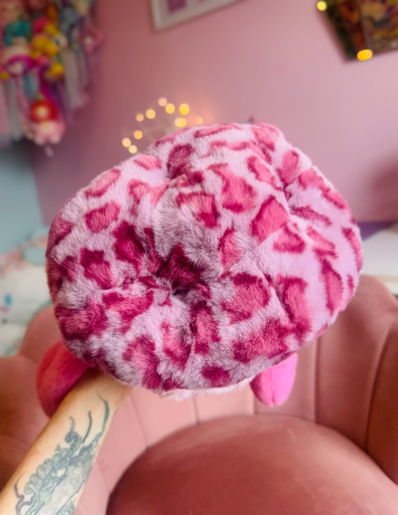 PINK MUSHMALLOW PUDGEPUFF - Handmade Luxury Weighted Pudgepuff Doll