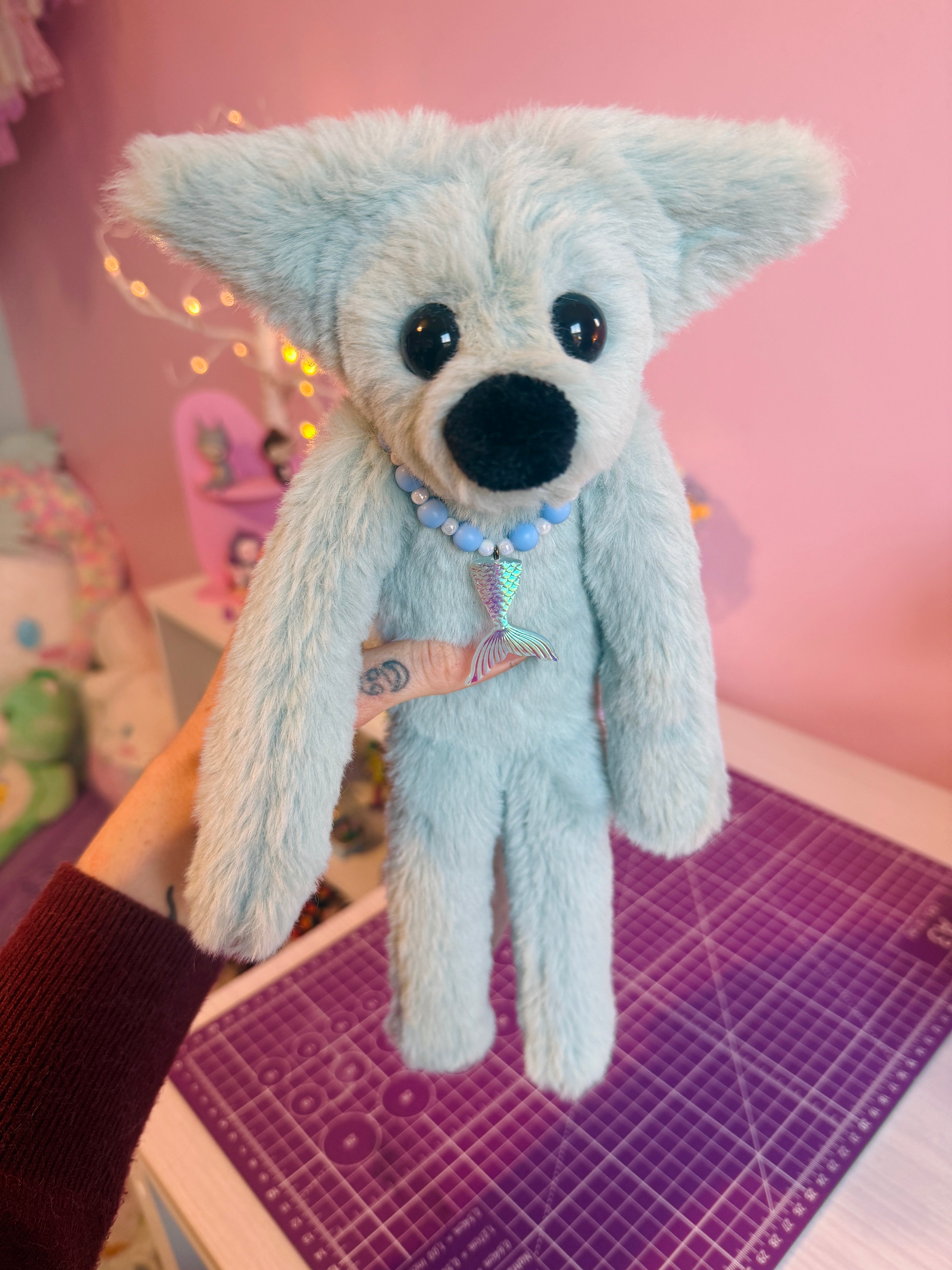 SEASPRAY FOX - Handmade Luxury Weighted Fox Doll