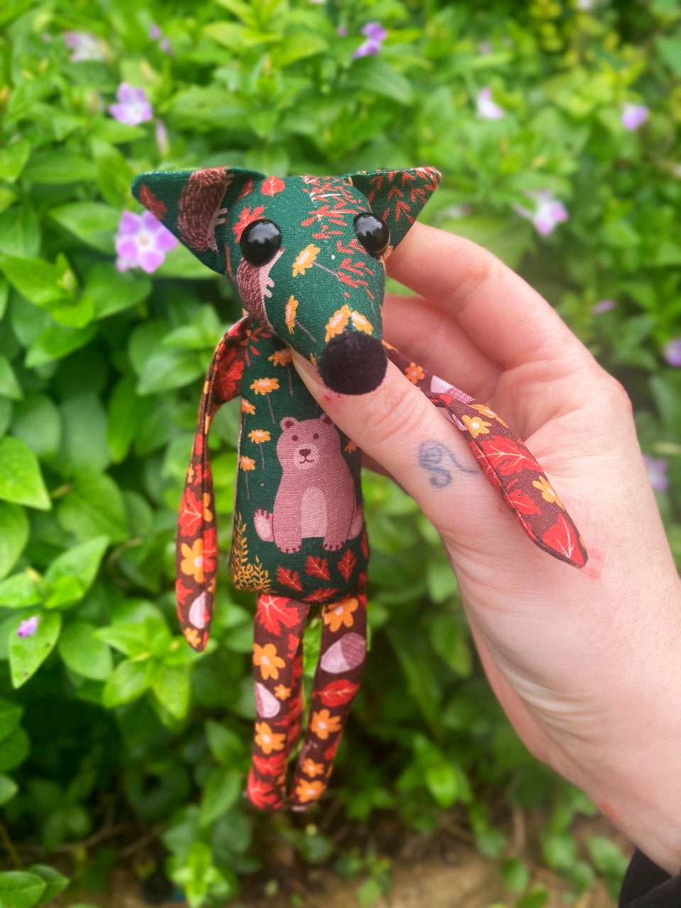 “WOODLAND FRIENDS” FOX CUB - Handmade Weighted Cotton Fox Doll