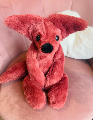 BIG RUBY FOX - Handmade Luxury Weighted Plush Doll
