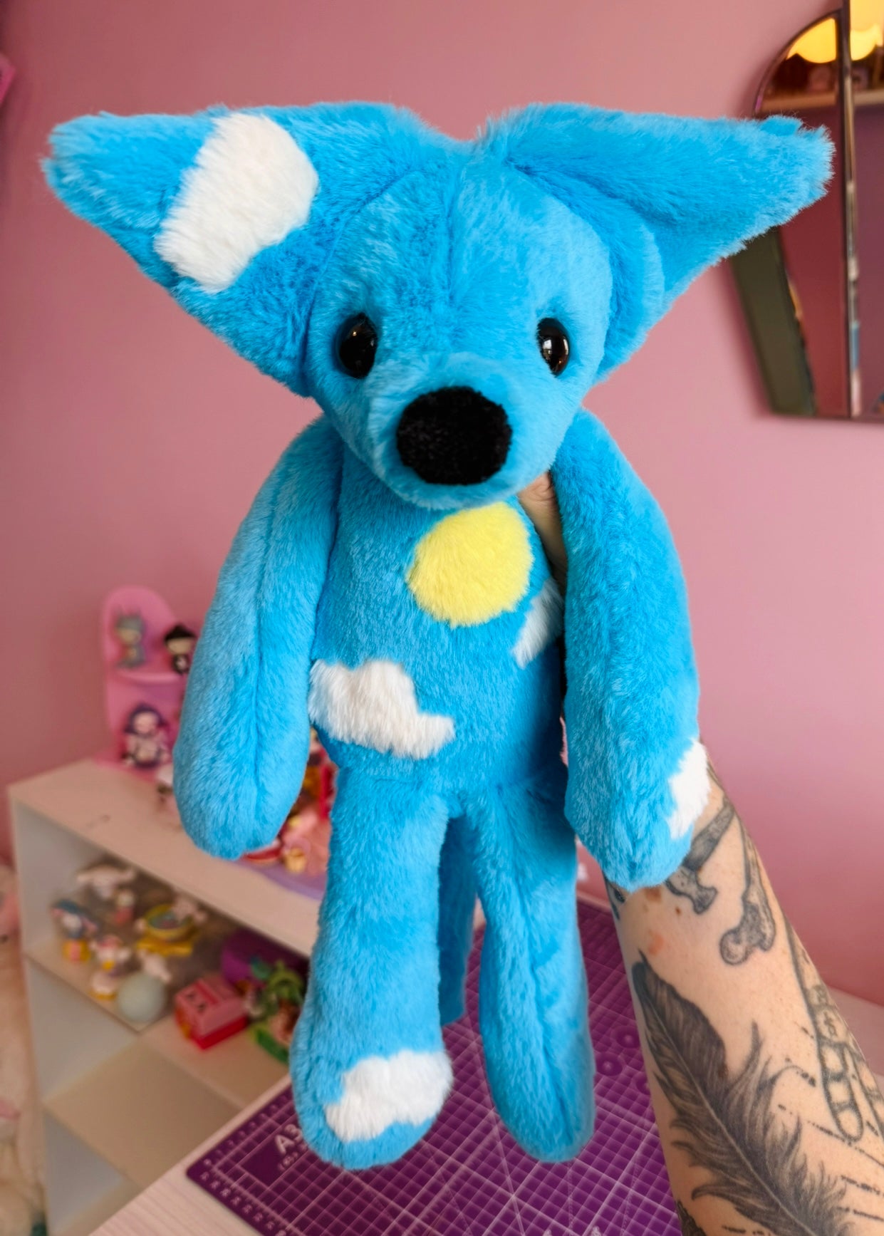 BIG SUNNY SKIES FOX - Handmade Luxury Weighted Fox Doll
