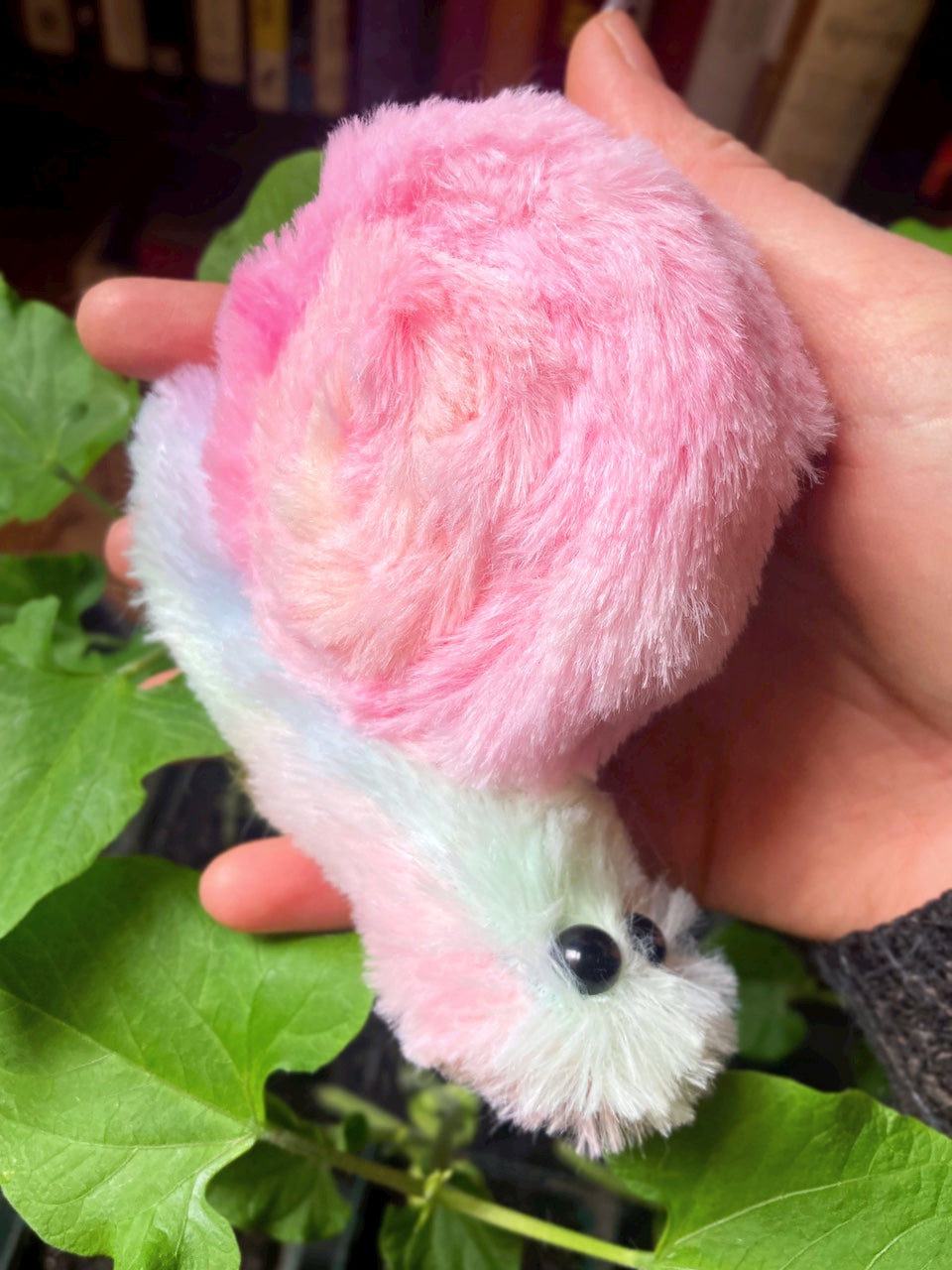 SANDY, THE COTTON CANDY SNAIL - Beanie Plush Snail Doll
