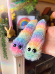 SHERMAN THE WORMAN - Rainbow Sherbet Beanie Plush Worm