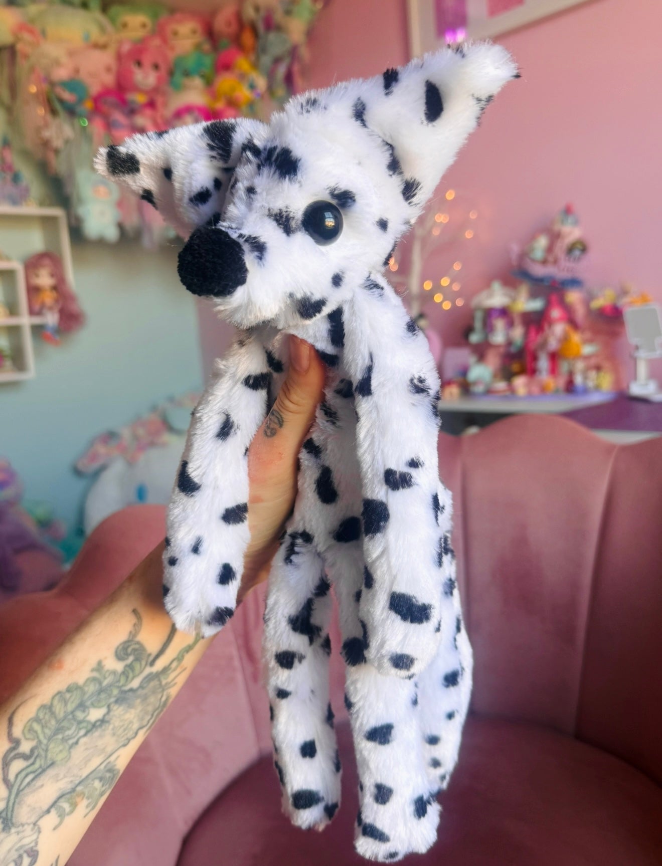 RESERVED -  FOX - Handmade Luxury Weighted Plush Fluffy Fox Doll
