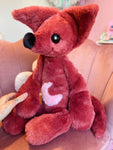 XXL RUBY MOON FOX - Handmade Luxury Weighted Fox Doll