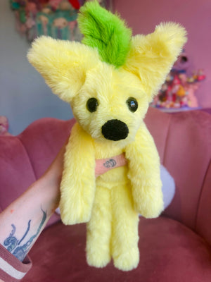 LEMON FOX - Handmade Luxury Weighted Fox Doll