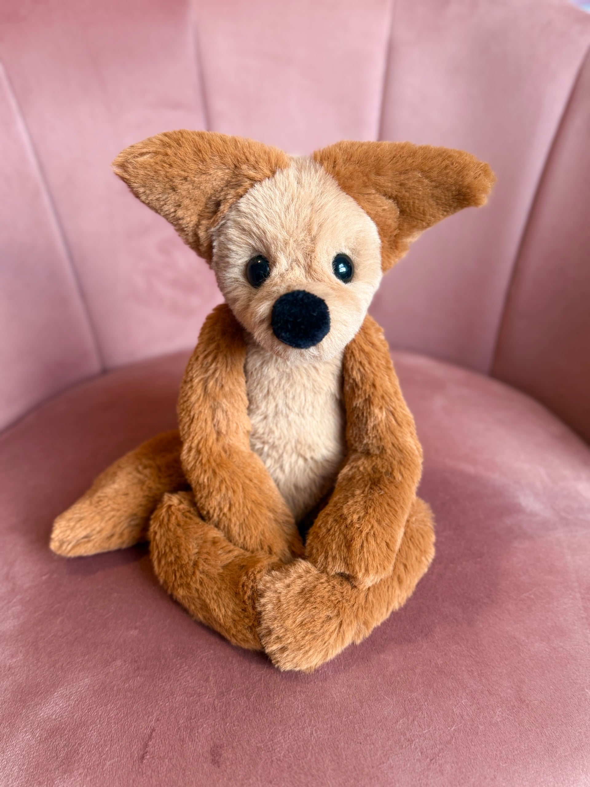 LATTE FOX - Handmade Luxury Weighted Plush Fluffy Fox Doll