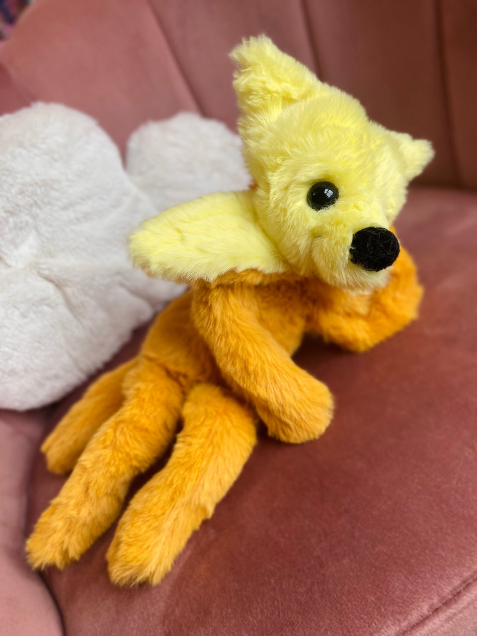 BANANA FOX (B) - Handmade Luxury Weighted Fox Doll