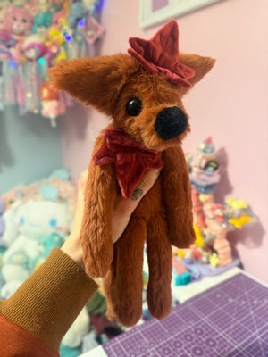MAPLE FOX - Handmade Luxury Weighted Fox Doll