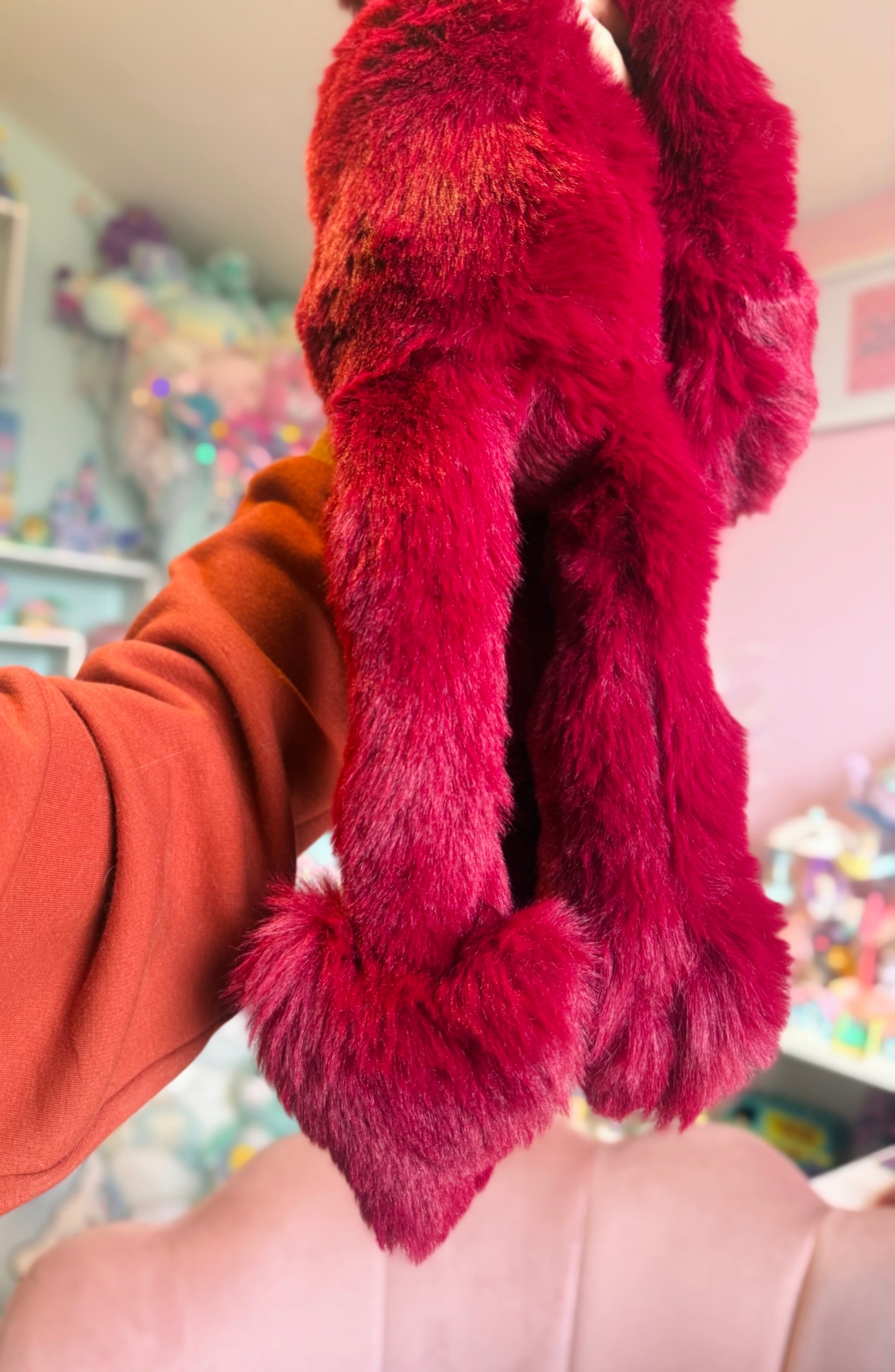 XL DEVIL FOX - Handmade Luxury Weighted Fox Doll
