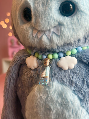 PUDDLECHOMP THE SHARK PUDGEPUFF - Handmade Weighted Pumpkin Doll