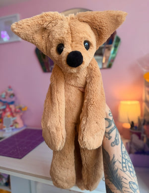 XL FUDGE FOX - Handmade Luxury Weighted Fox Doll