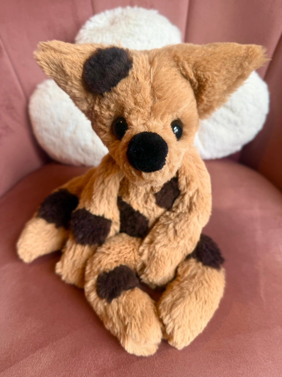 LARGE CHOC CHIP COOKIE FOX - Handmade Luxury Weighted Fox Doll
