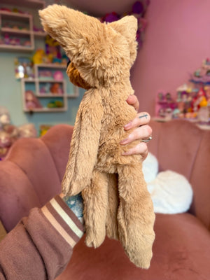 FUDGE FOX (C) - Handmade Luxury Weighted Fox Doll