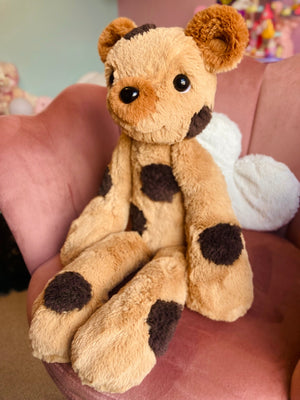 XXL CHOC CHIP COOKIE BEAR - Handmade Luxury Weighted Plush Doll