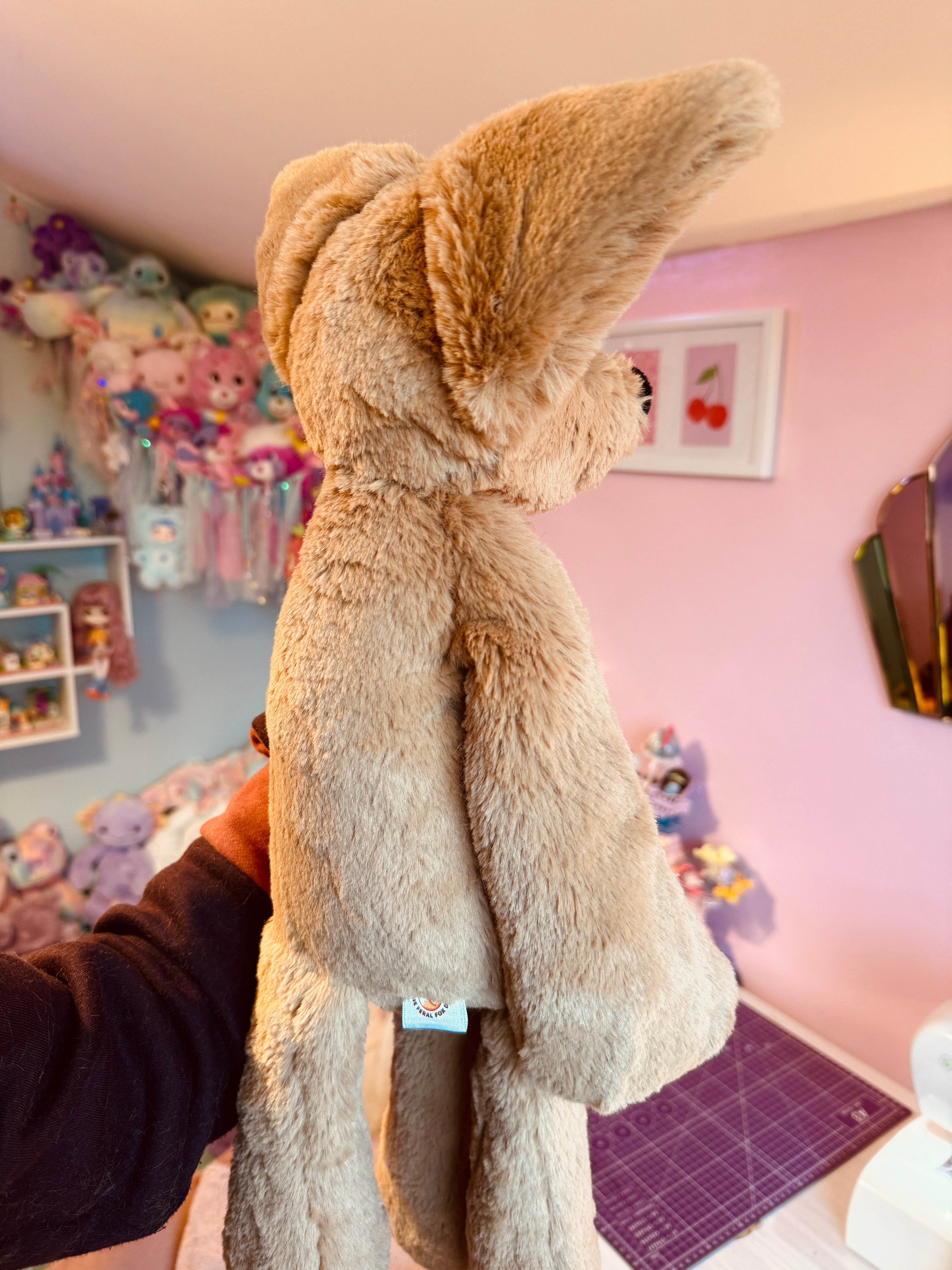 XL MOON FUDGE FOX - Handmade Luxury Weighted Fox Doll