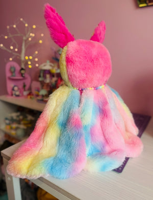 SUGARFLAPS THE COTTON CANDY MOTH - Handmade Luxury Weighted Pudgepuff Doll