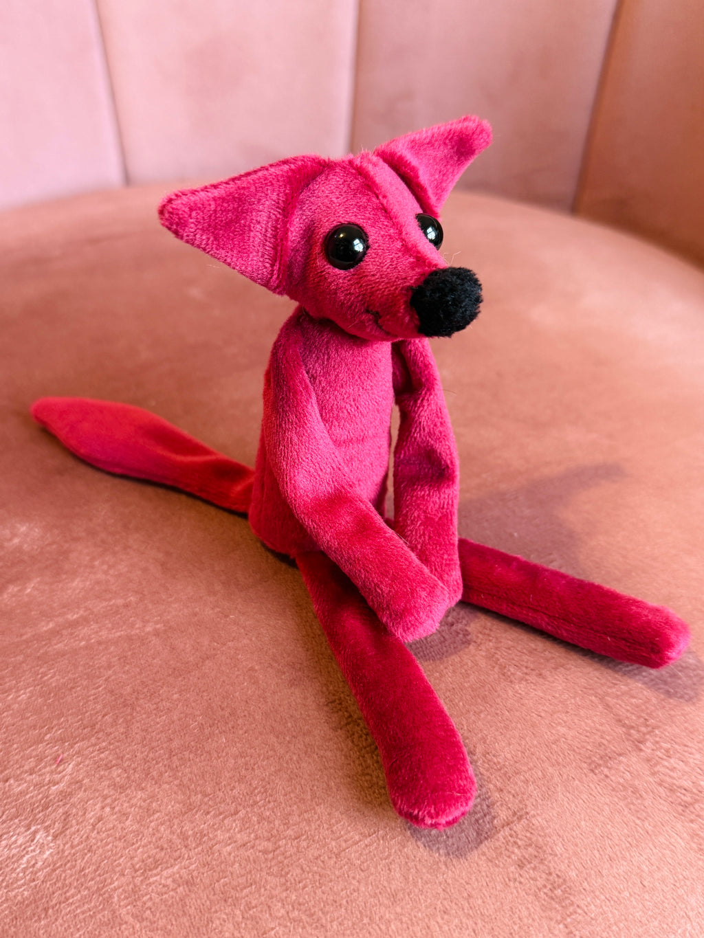 TINY HOLLY FOX (B) - Handmade Luxury Weighted Fox Doll