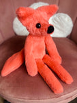 CORAL FOX - Handmade Luxury Weighted Plush Fluffy Fox Doll