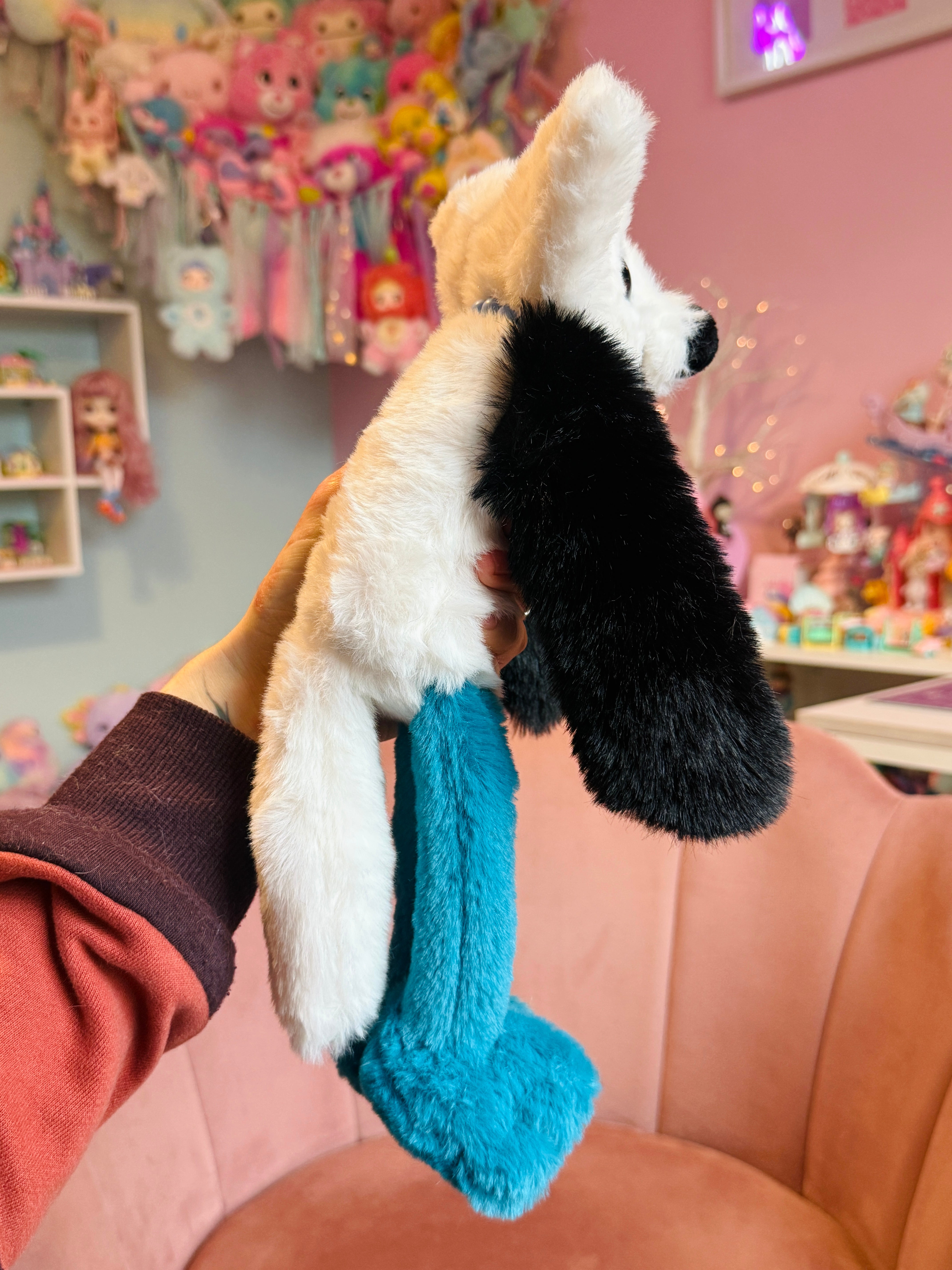 BLUE FOOTED BOOBY FOX - Handmade Luxury Weighted Fox Doll