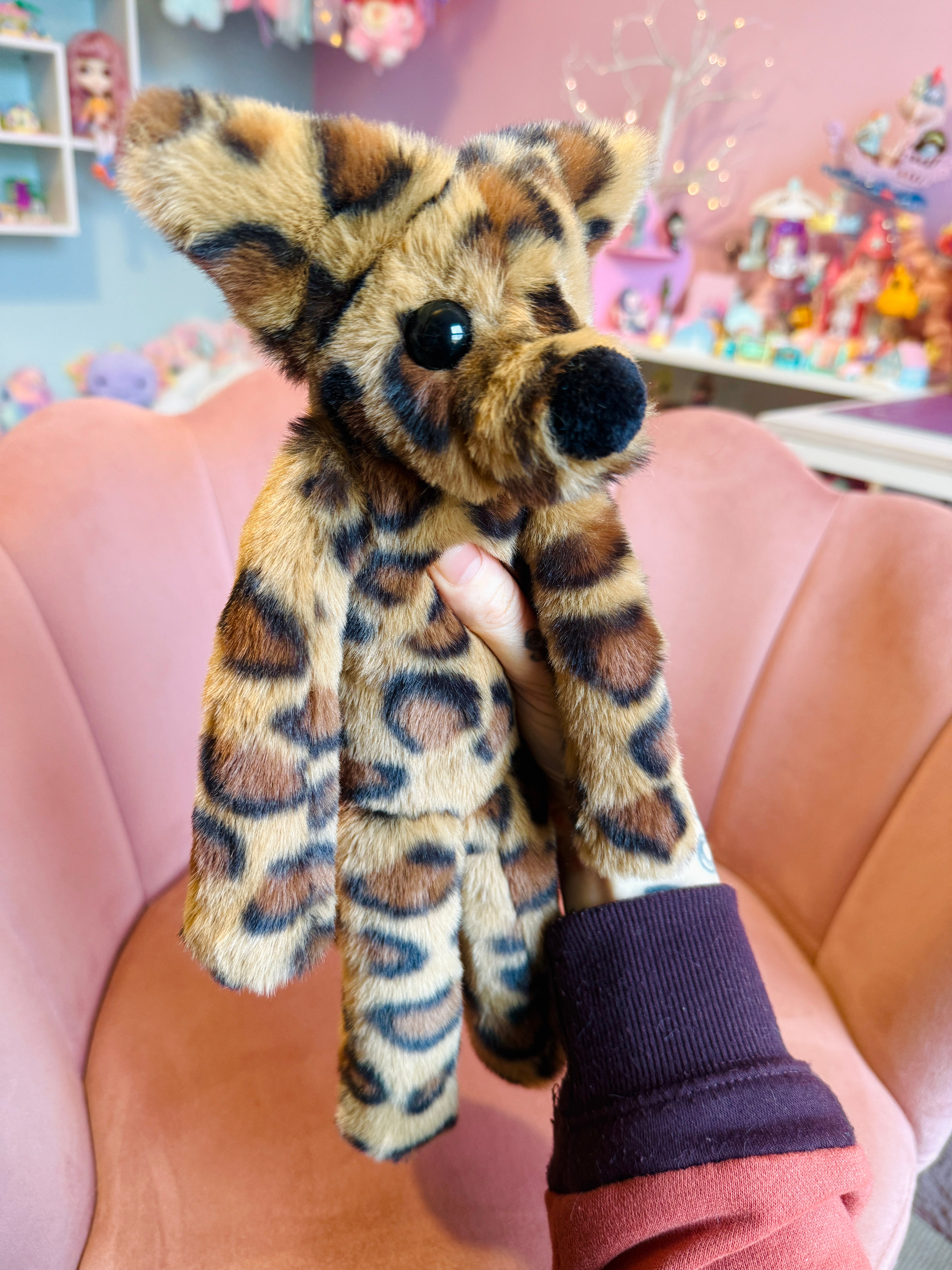 LEOPARD FOX - Handmade Luxury Weighted Fox Doll