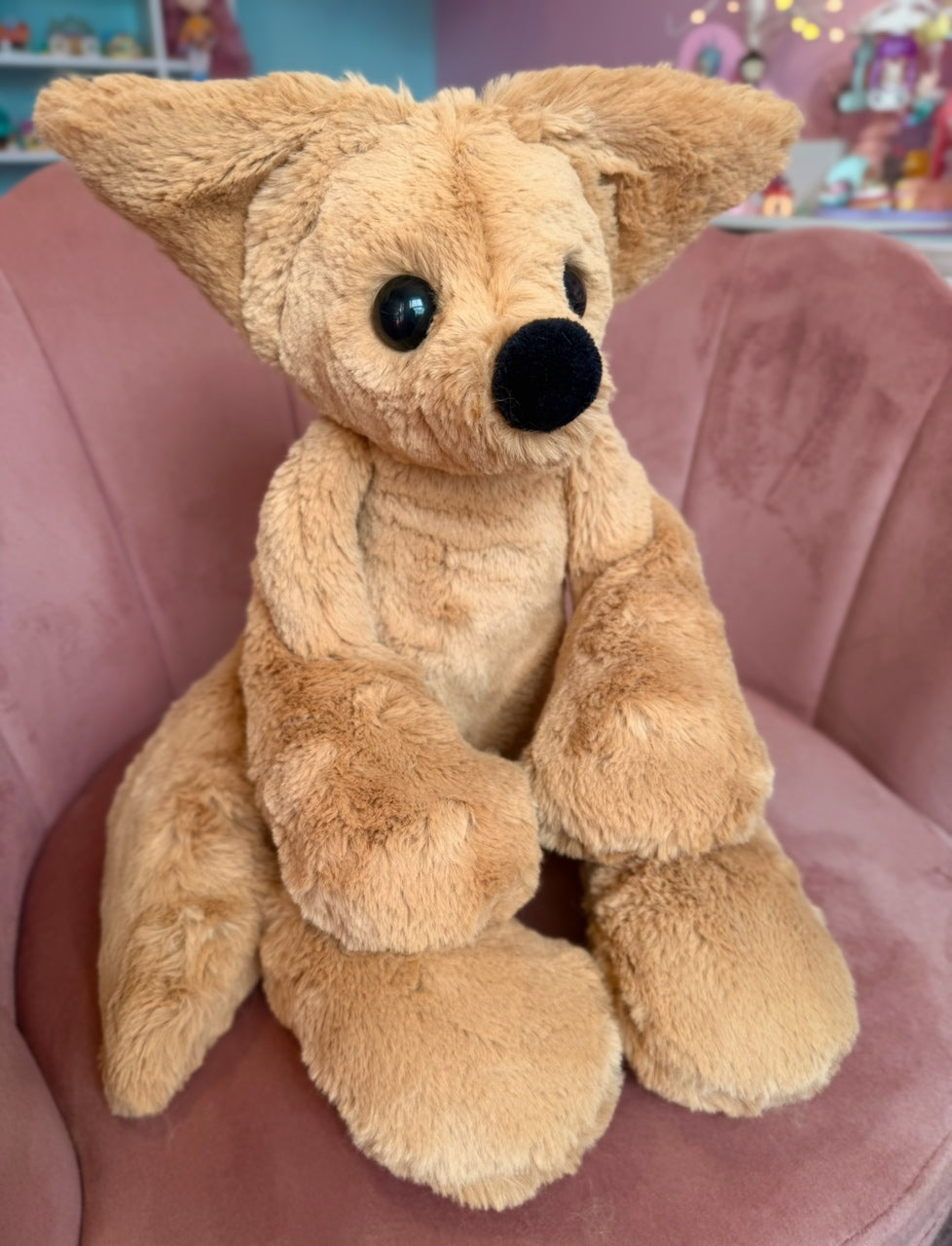 XL FUDGE FOX - Handmade Luxury Weighted Fox Doll
