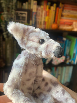 SNOW LEOPARD FOX - Handmade Luxury Weighted Plush Fluffy Fox Doll