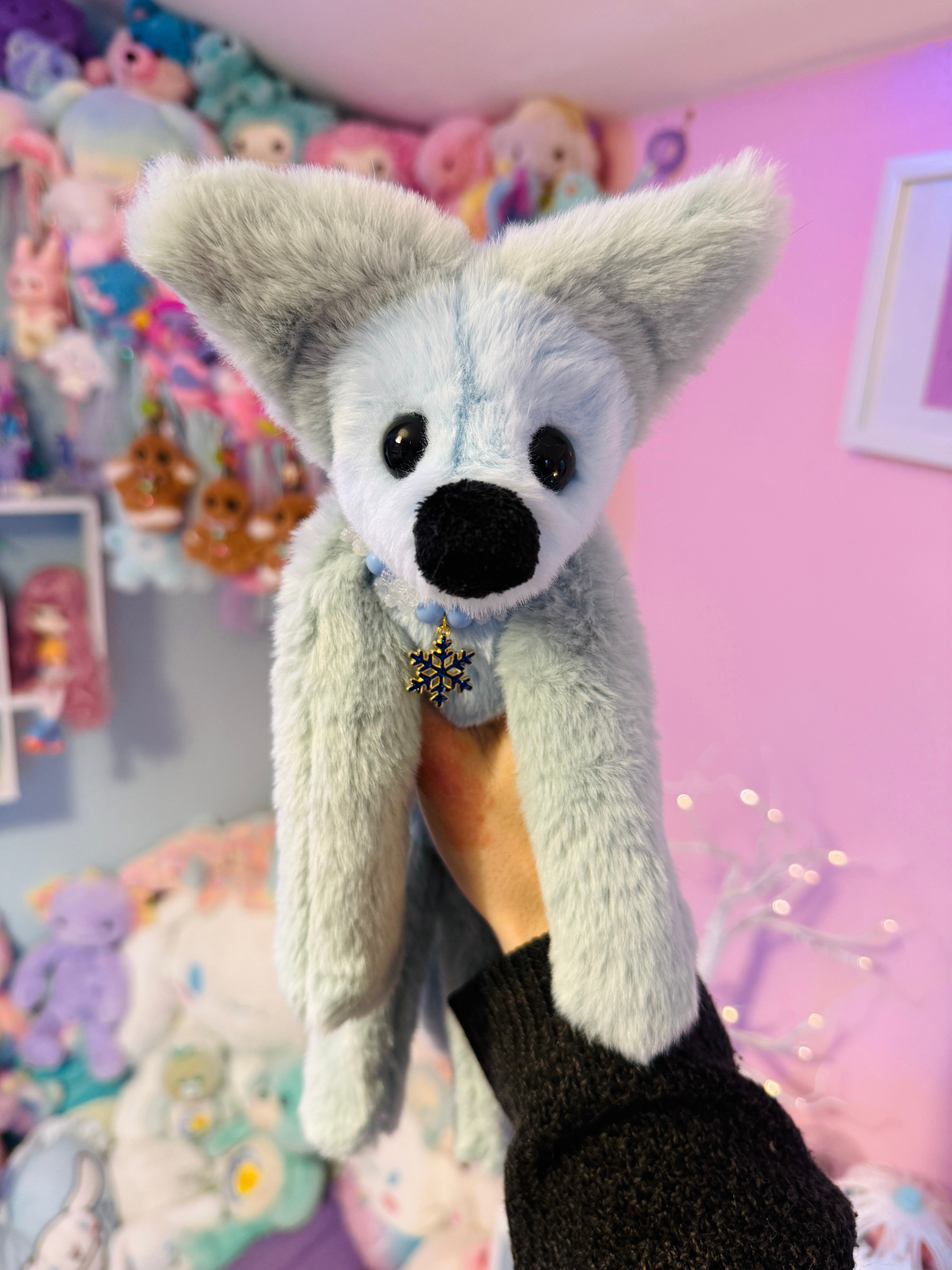 FROST FOX - Handmade Luxury Weighted Fox Doll
