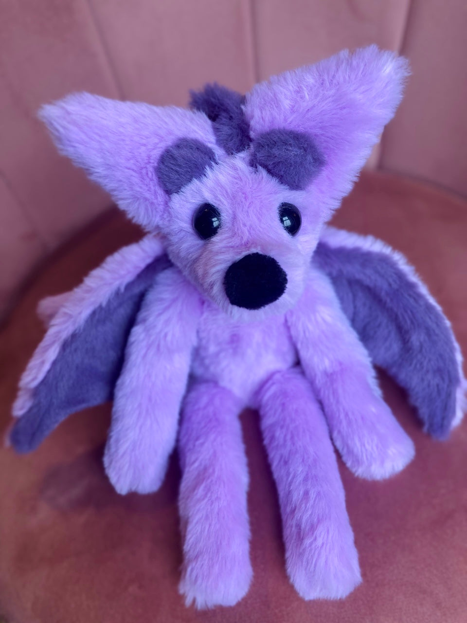 LAVENDER DRAGON FOX - Handmade Luxury Weighted Plush Fluffy Fox Doll