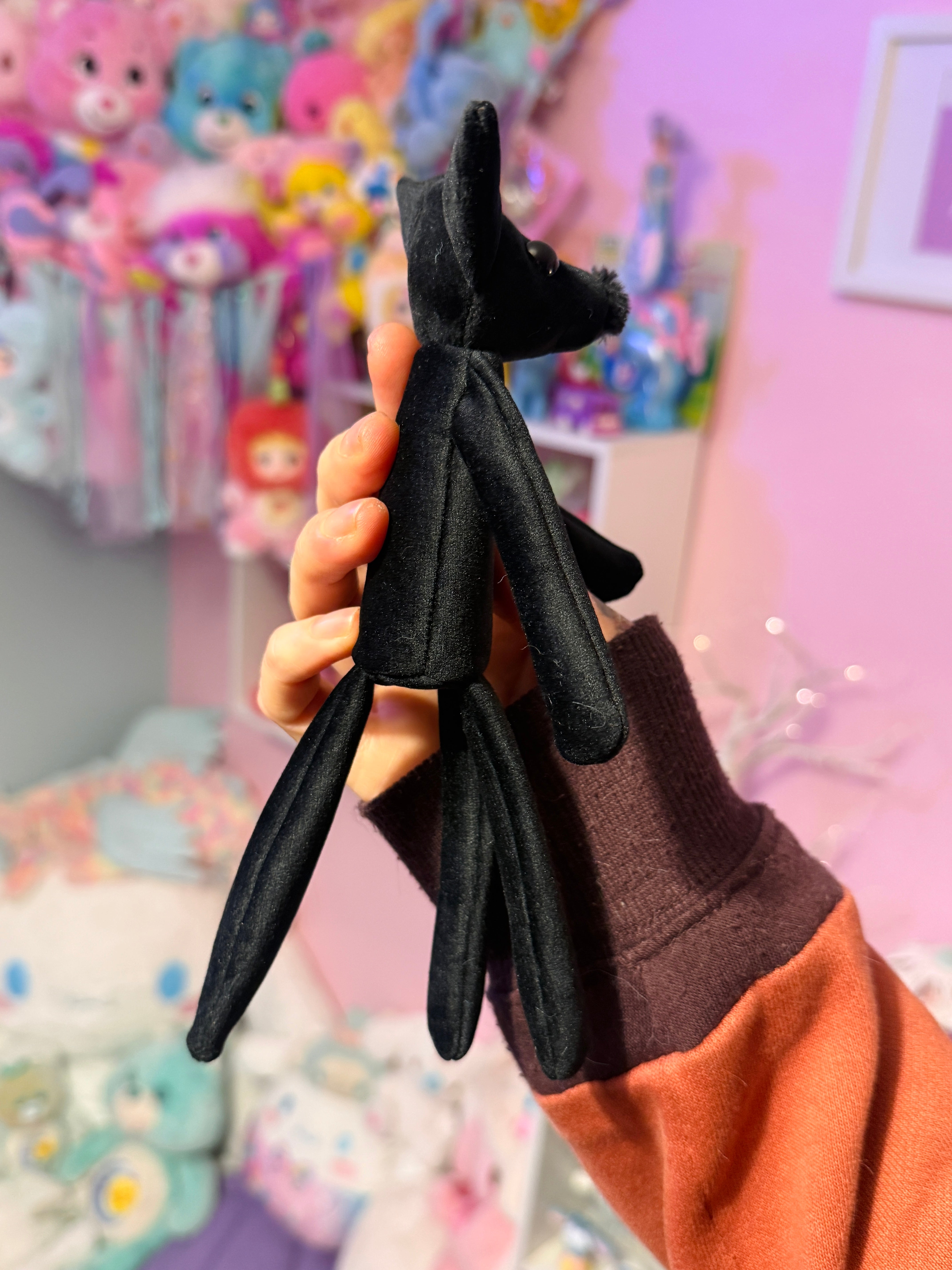 TINY ONYX FOX - Handmade Luxury Weighted Fox Doll