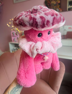 PINK MUSHMALLOW PUDGEPUFF - Handmade Luxury Weighted Pudgepuff Doll