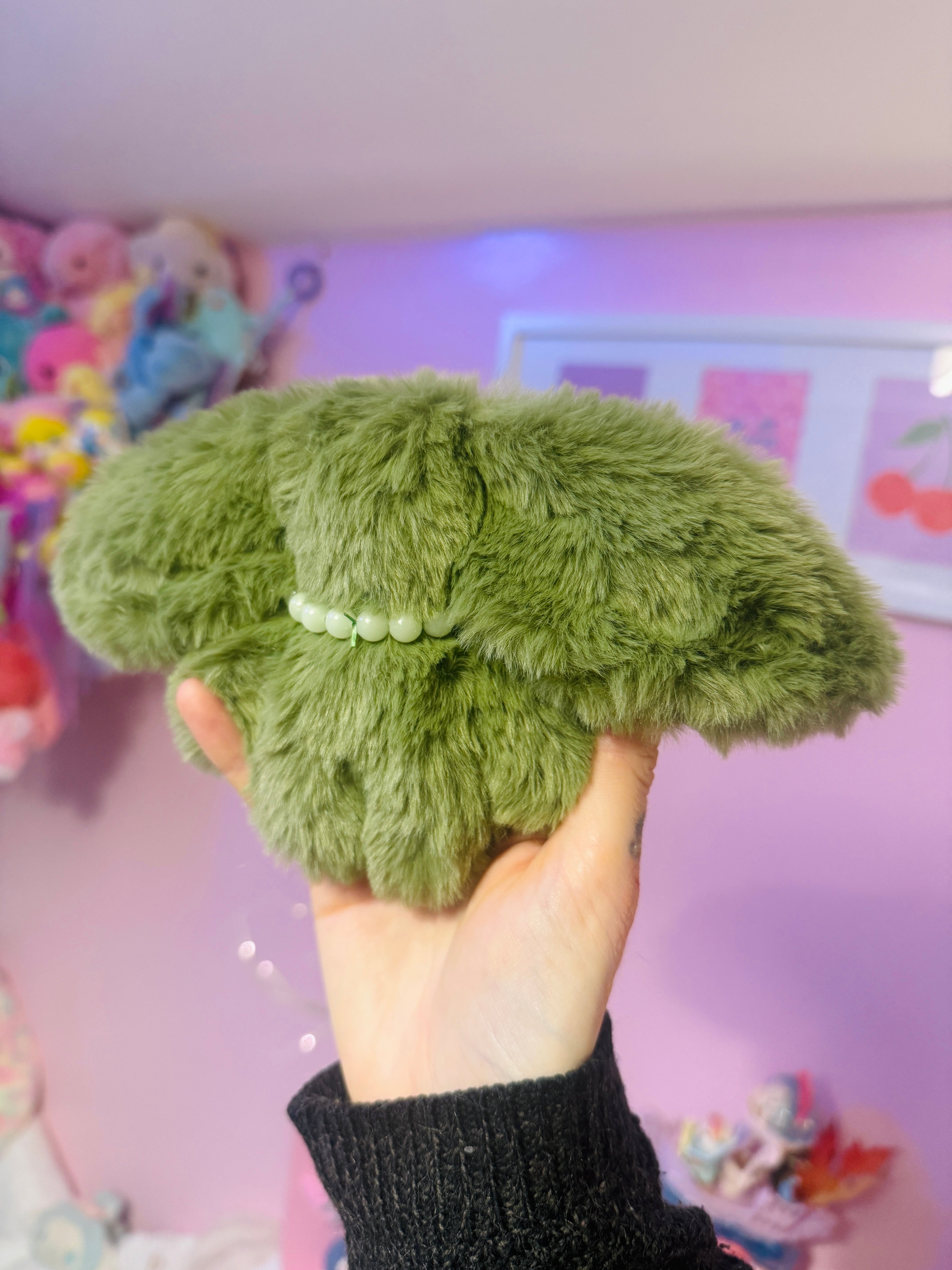 FOREST GOBLIN PALMPUFF (A) - Handmade Mini Luxury Weighted Doll