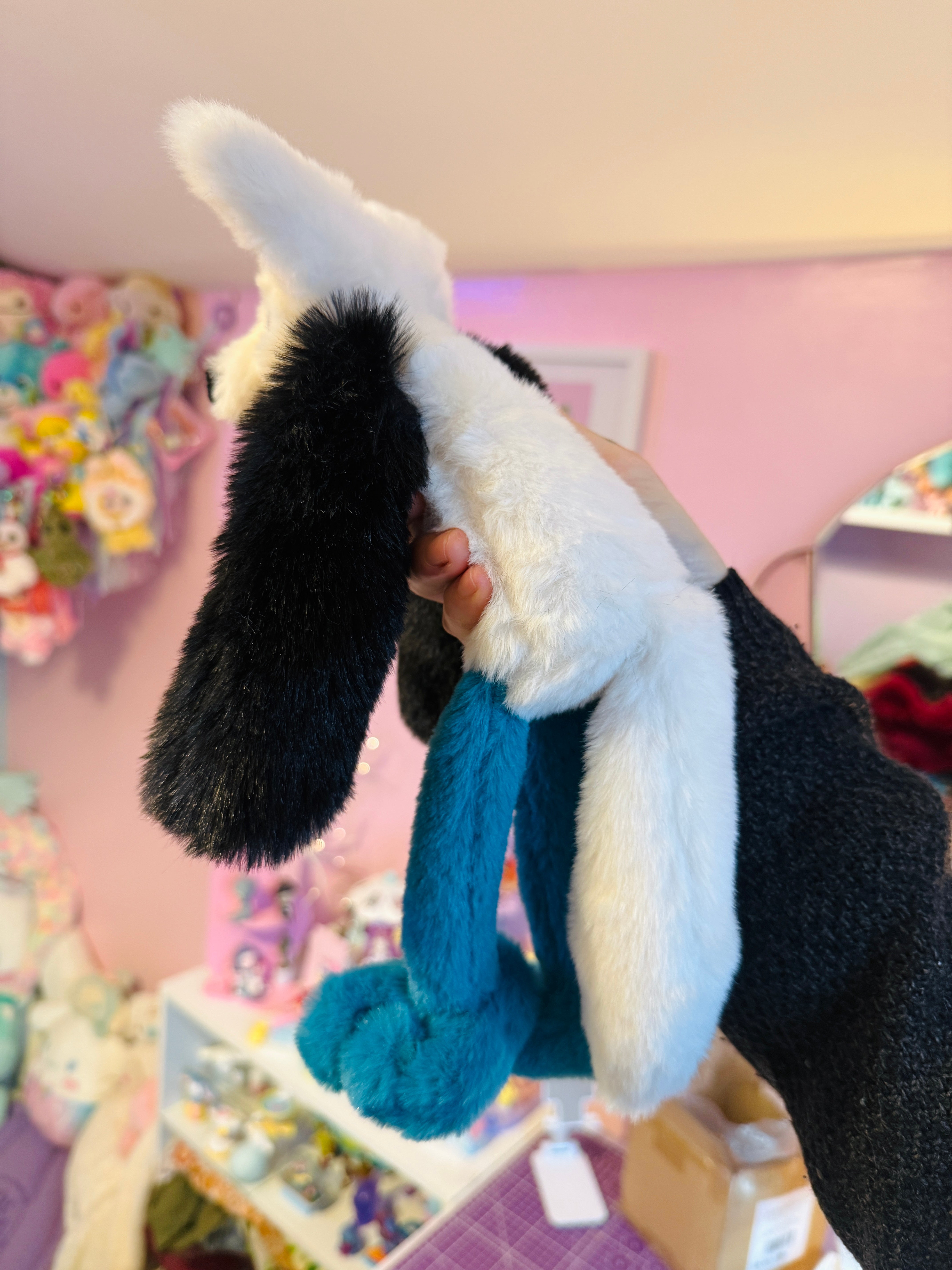 BLUE FOOTED BOOBY FOX - Handmade Luxury Weighted Fox Doll