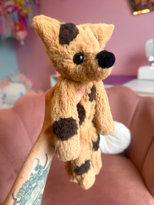 LARGE CHOC CHIP COOKIE FOX - Handmade Luxury Weighted Fox Doll