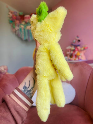 LEMON FOX - Handmade Luxury Weighted Fox Doll