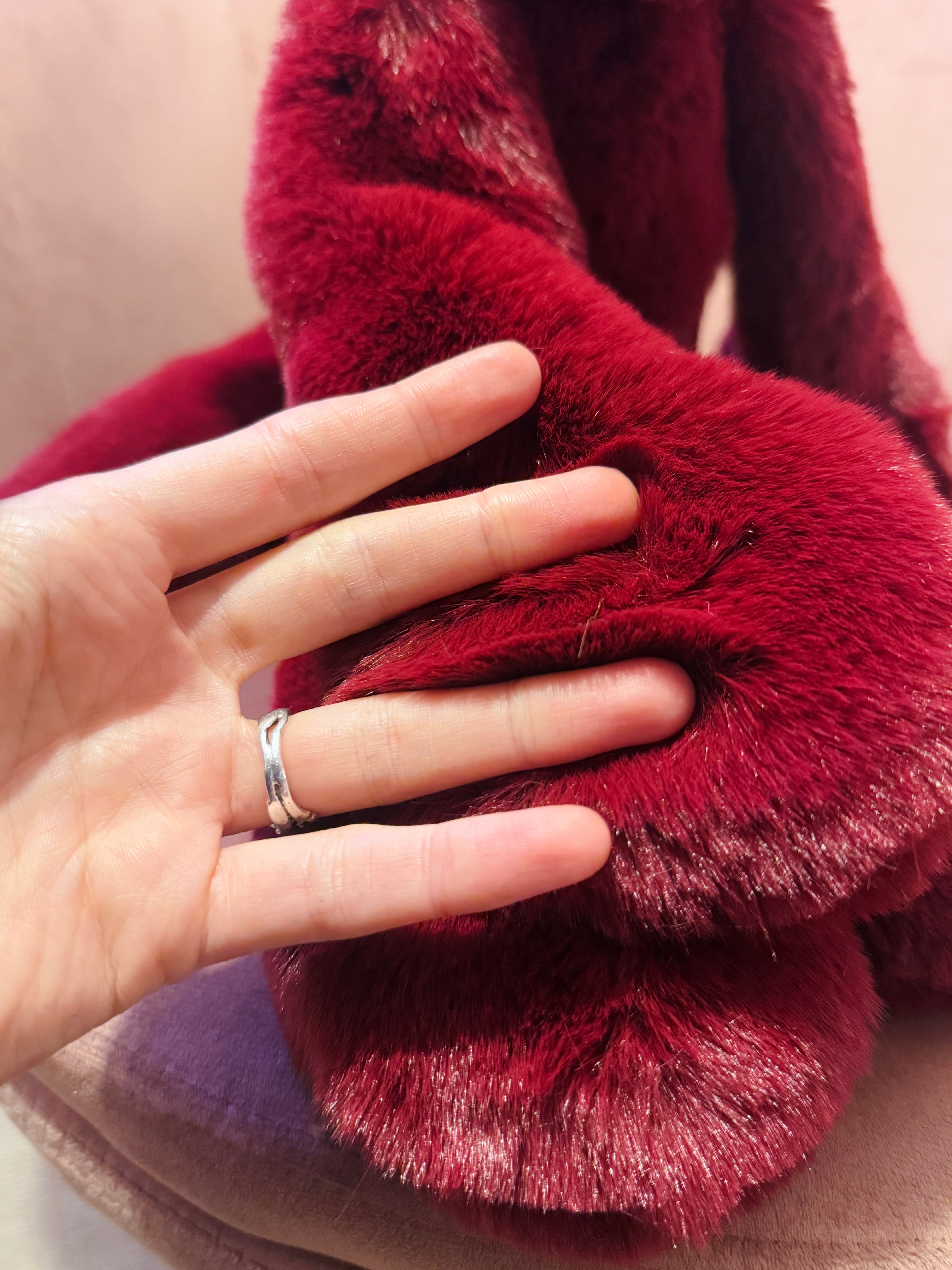 XL BERRY FOX - Handmade Luxury Weighted Fox Doll