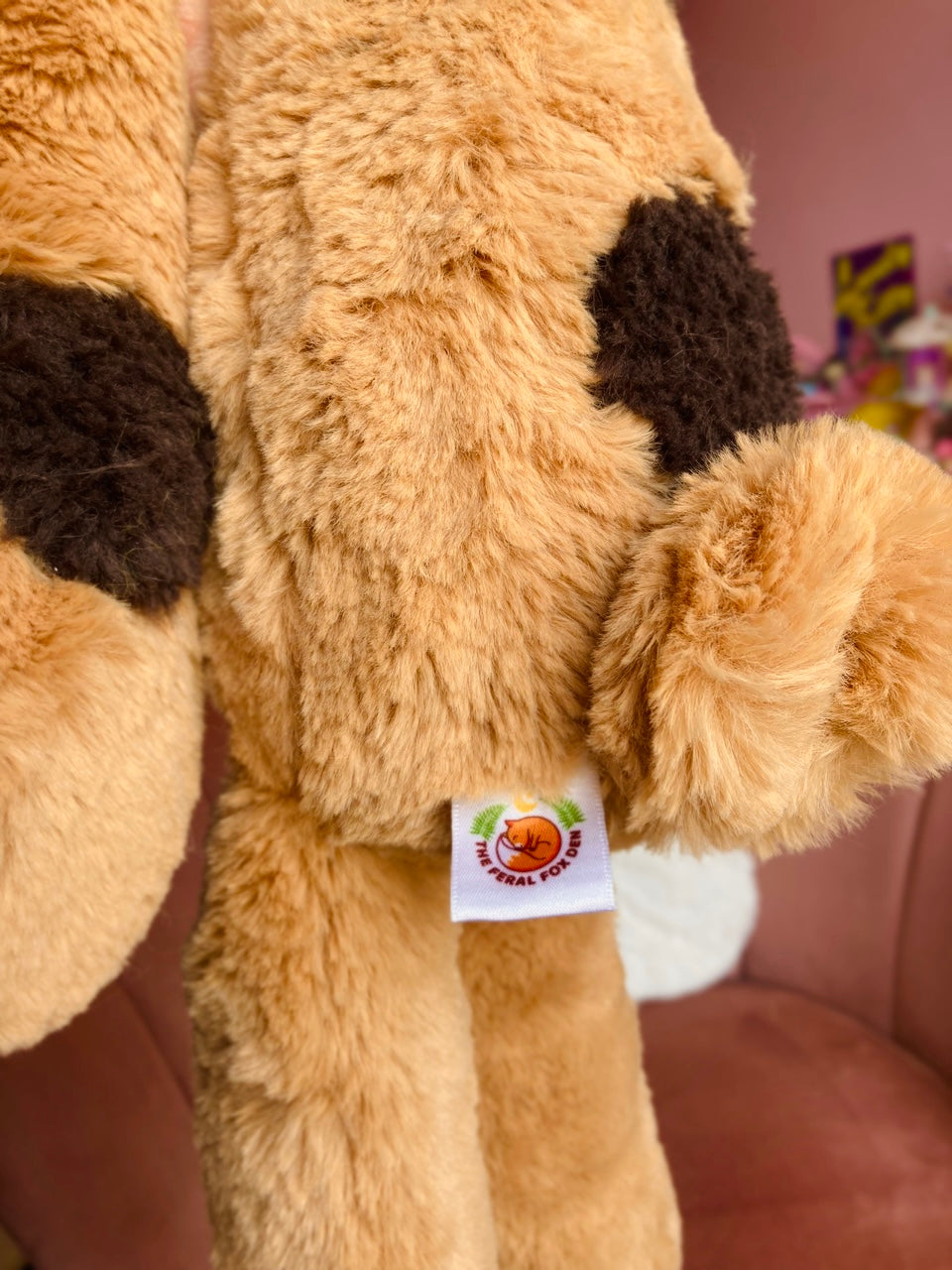 XXL CHOC CHIP COOKIE BEAR - Handmade Luxury Weighted Plush Doll