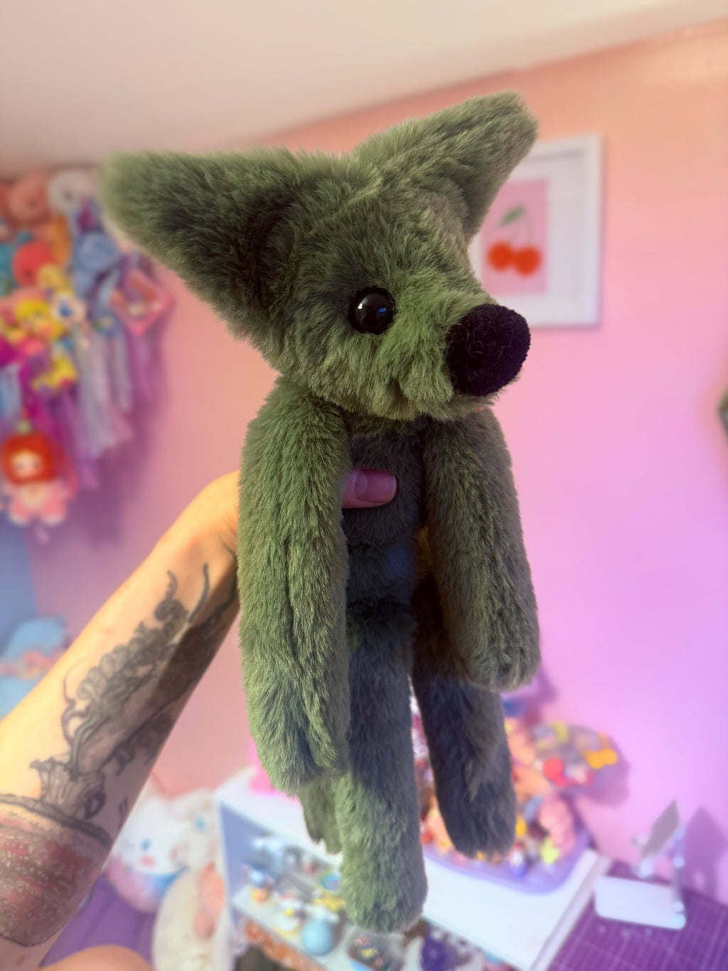 HUNTER FOX - Handmade Luxury Weighted Fox Doll